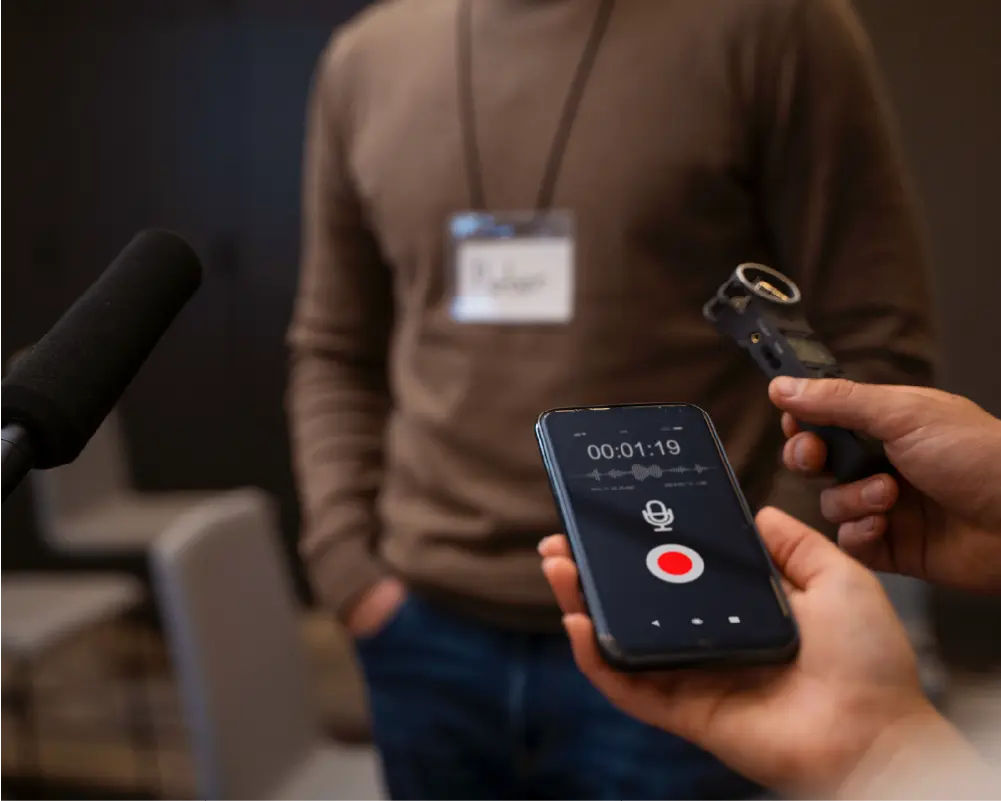 Recording a briefing